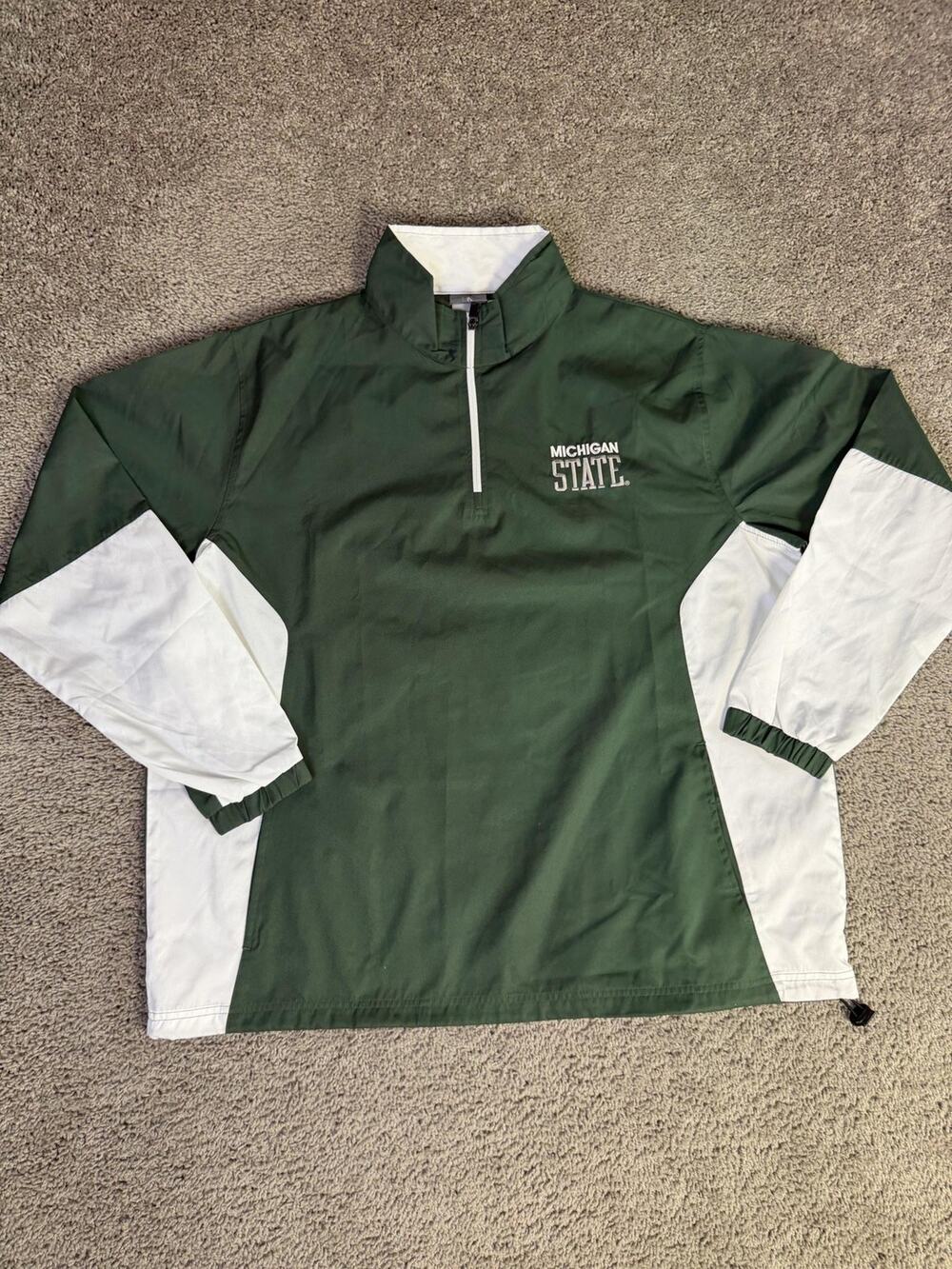 Michigan State Spartans Jacket Mens L Green NCAA Football Knights Apparel